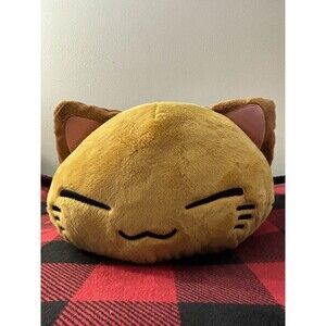 Nemuneko Furyu XL Toreba Prize Plush Brown Ginger Orange Green Japan Import NWT